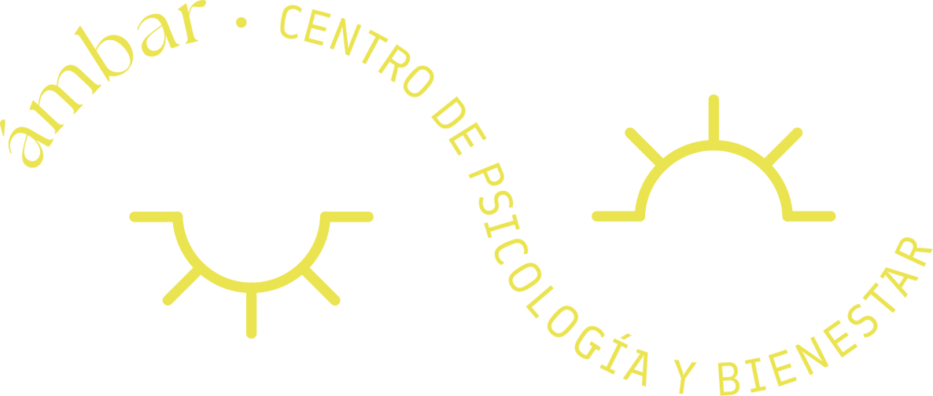 logomarca ámbar, centro de psicología y bienestar.